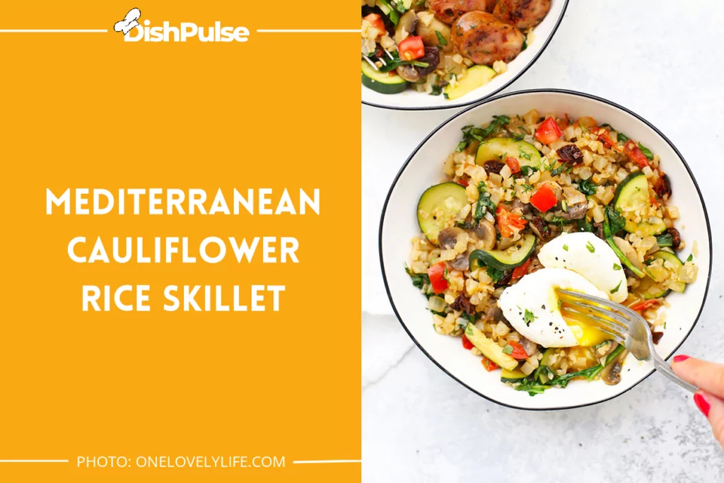 Mediterranean Cauliflower Rice Skillet