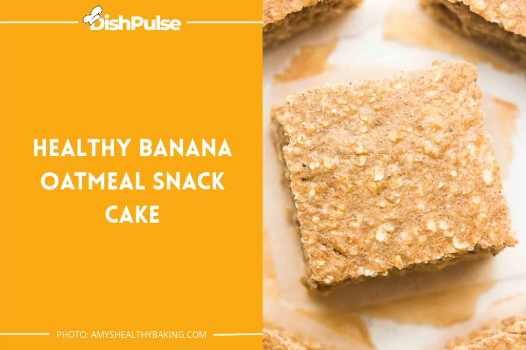 Healthy Banana Oatmeal Snack Cake