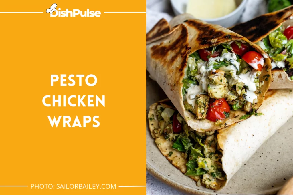 Pesto Chicken Wraps