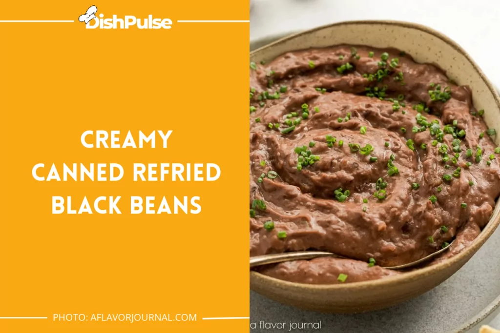 Creamy Canned Refried Black Beans