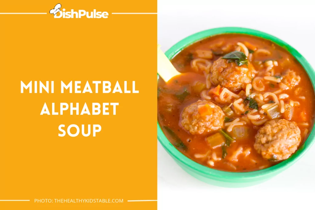 Mini Meatball Alphabet Soup