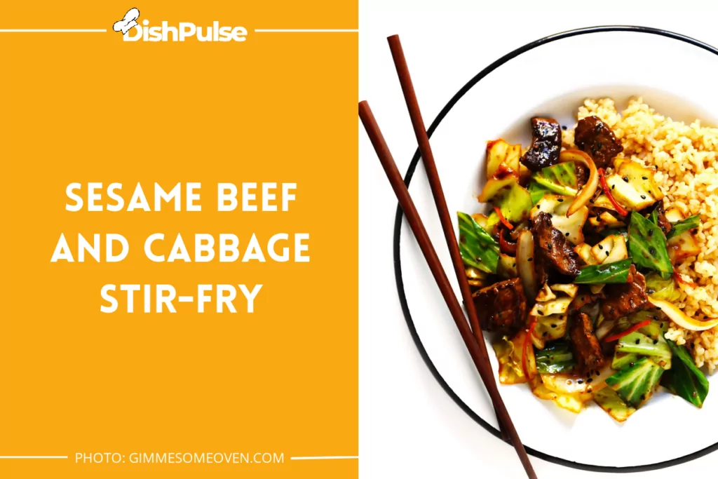 Sesame Beef And Cabbage Stir-fry