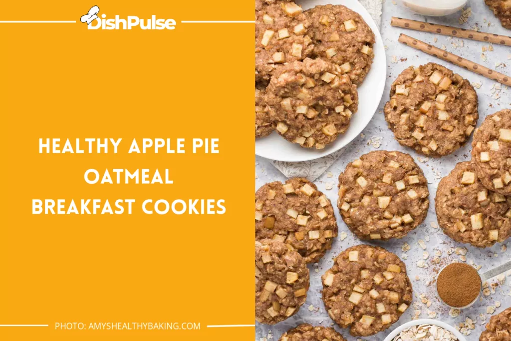 Healthy Apple Pie Oatmeal Breakfast Cookies
