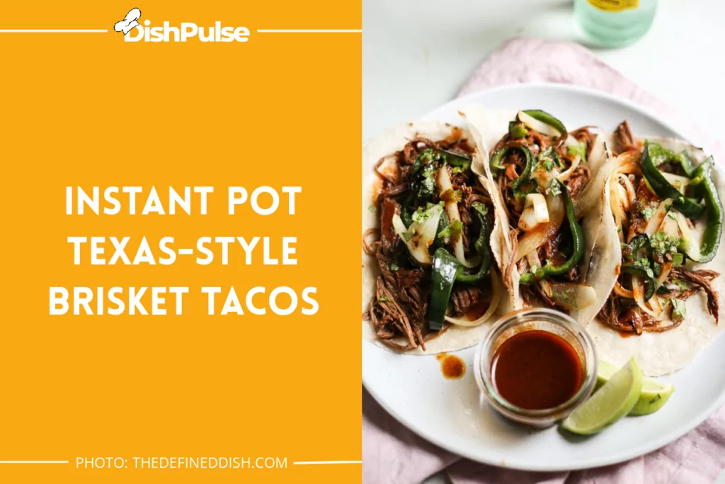 Instant Pot Texas-style Brisket Tacos