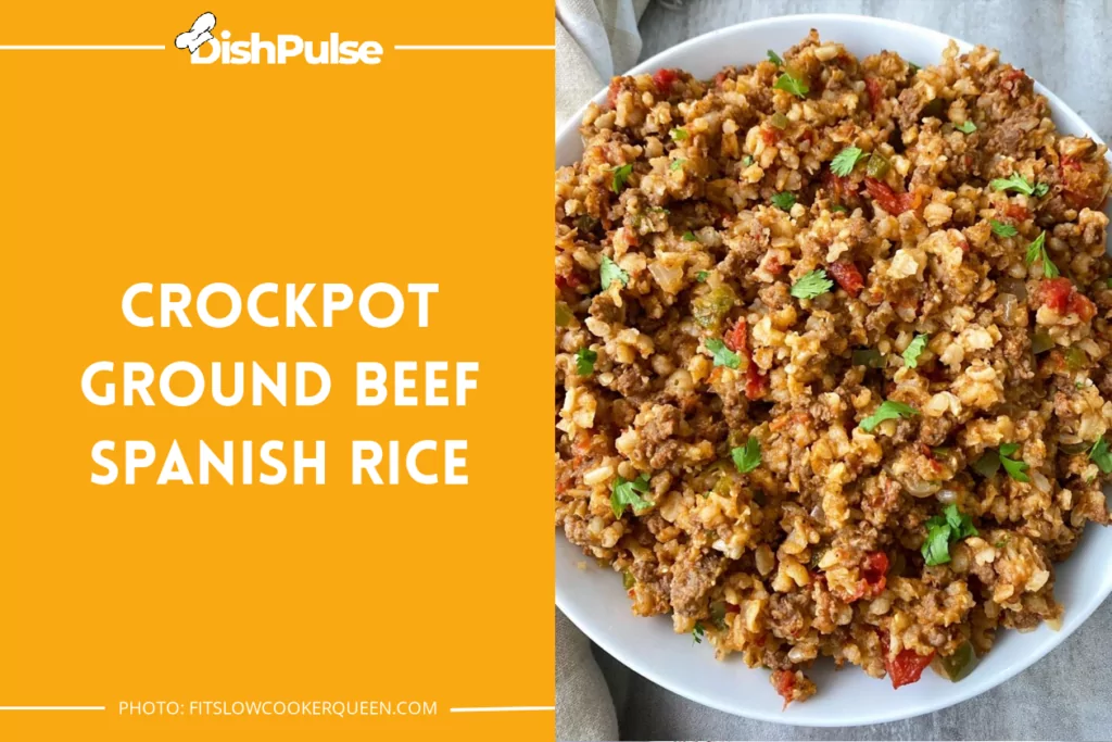Crockpot Ground Beef Spanish Rice