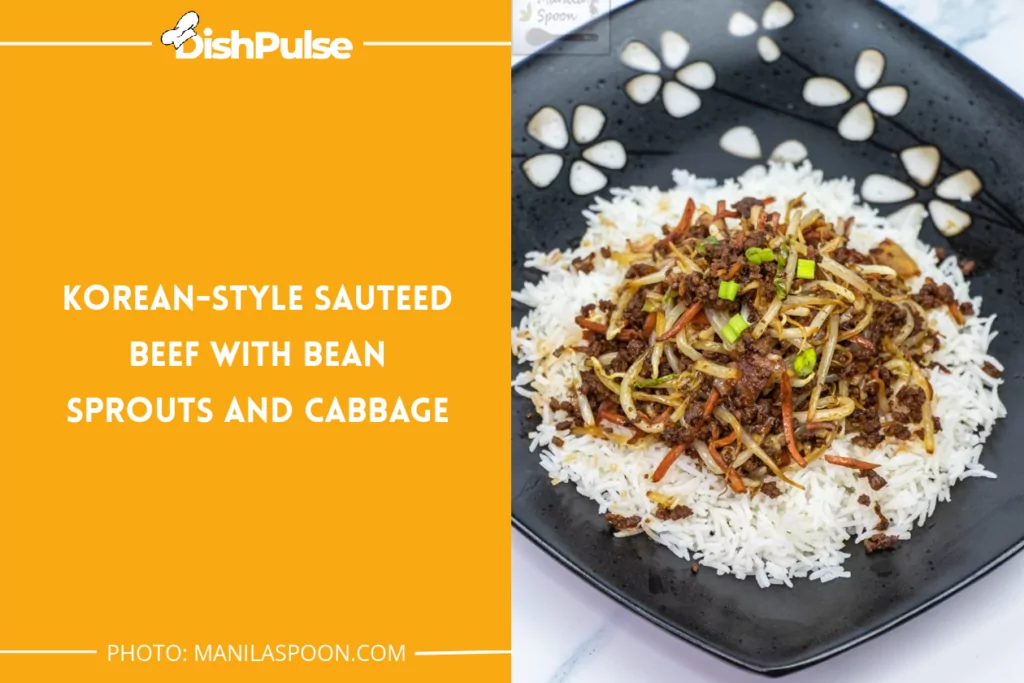 Korean-style Sauteed Beef With Bean Sprouts And Cabbage