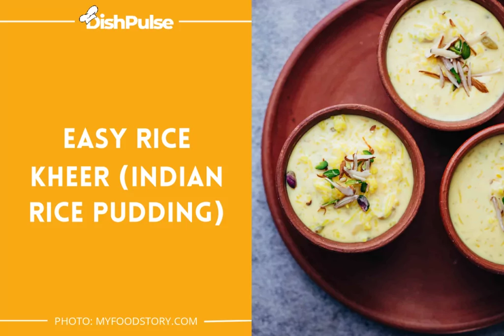 Easy Rice Kheer (Indian Rice Pudding)