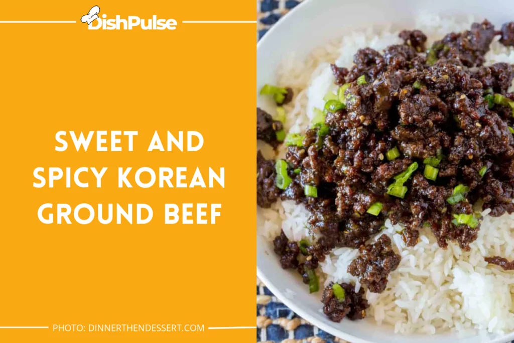 Sweet and Spicy Korean Ground Beef