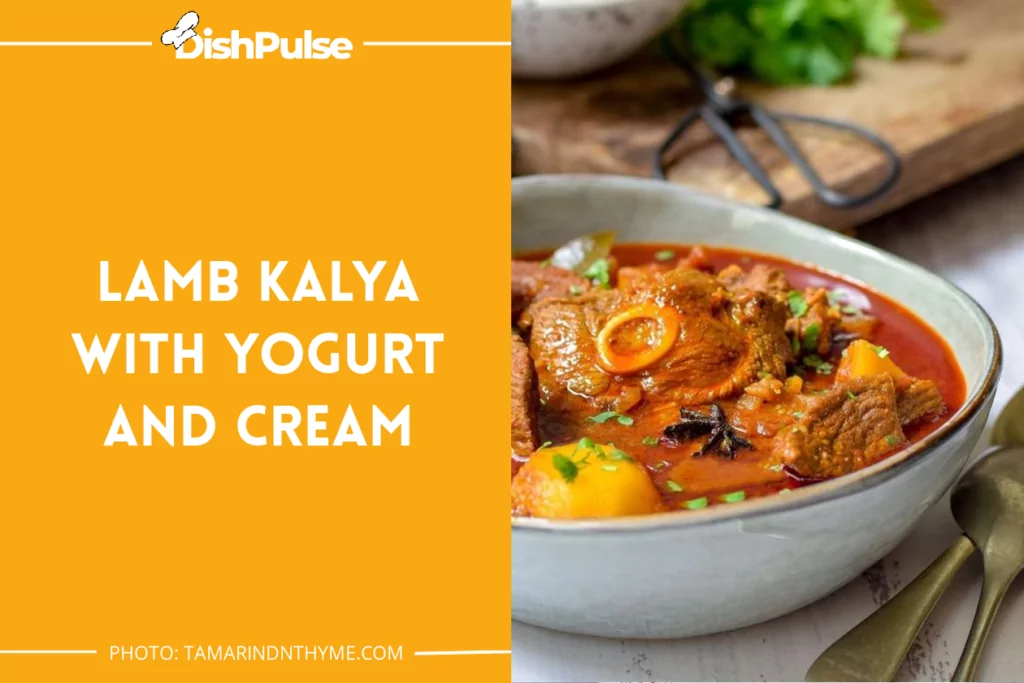 Lamb Kalya with Yogurt and Cream