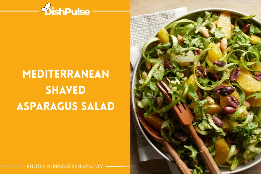 Mediterranean Shaved Asparagus Salad