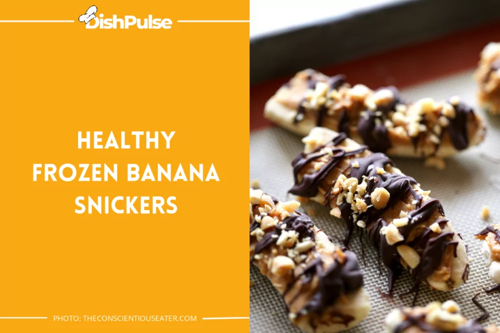 Healthy Frozen Banana Snickers