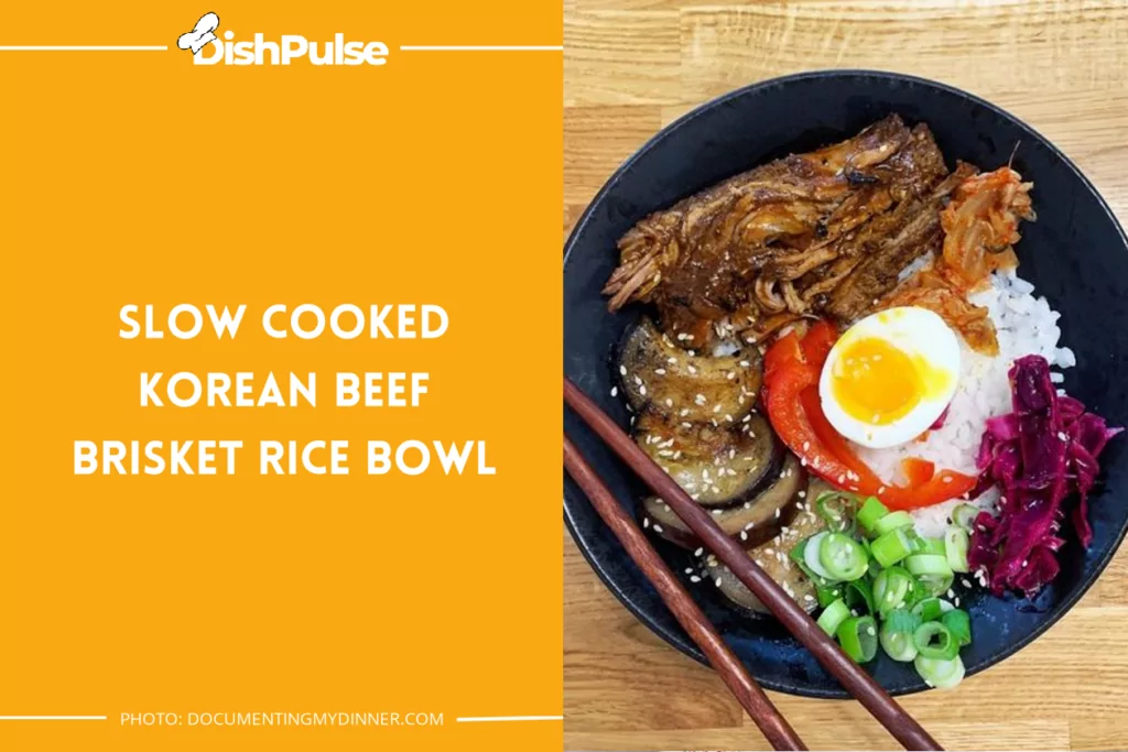 Slow Cooked Korean Beef Brisket Rice Bowl