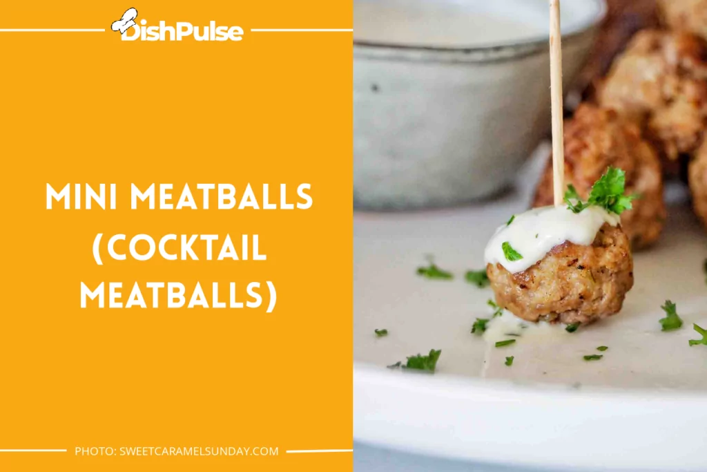 Mini Meatballs (Cocktail Meatballs)