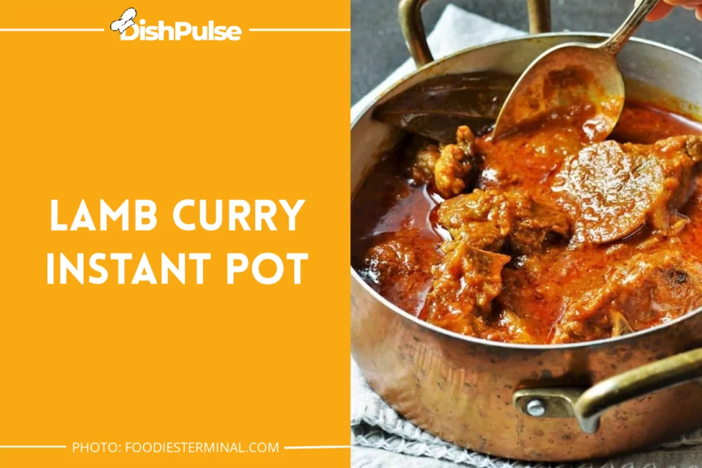 Lamb Curry Instant Pot