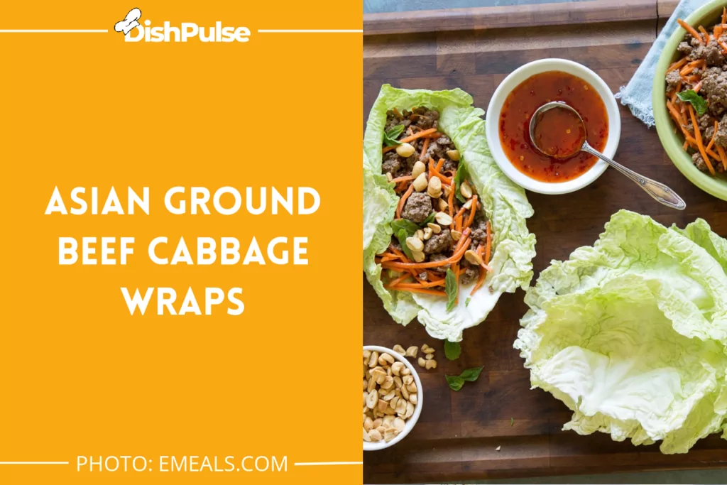 Asian Ground Beef Cabbage Wraps