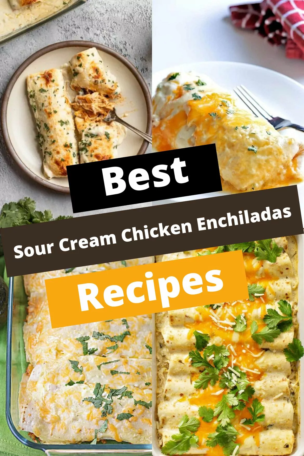 Sour Cream Chicken Enchiladas