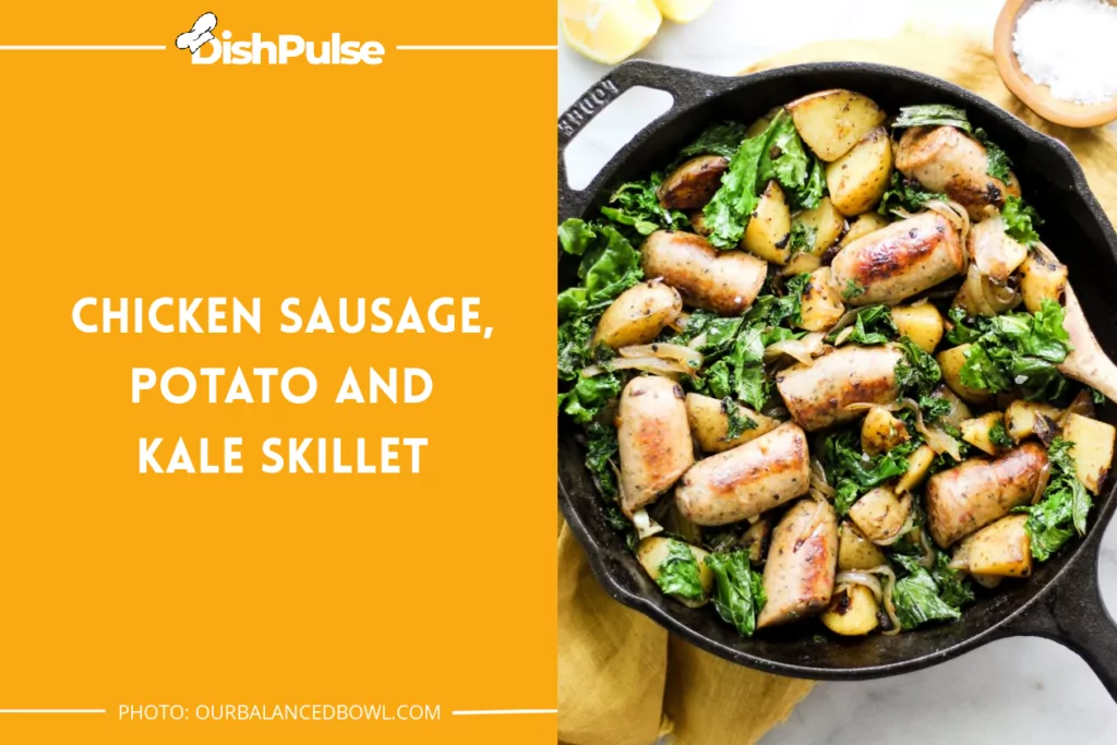 Chicken Sausage, Potato and Kale Skillet