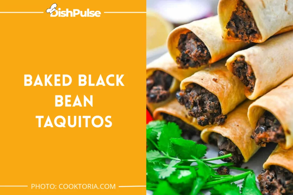 Baked Black Bean Taquitos