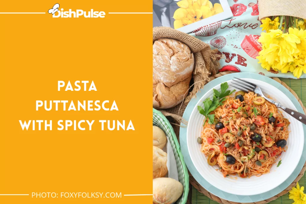 Pasta Puttanesca With Spicy Tuna