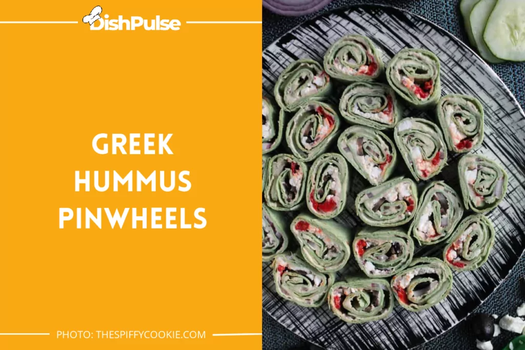 Greek Hummus Pinwheels