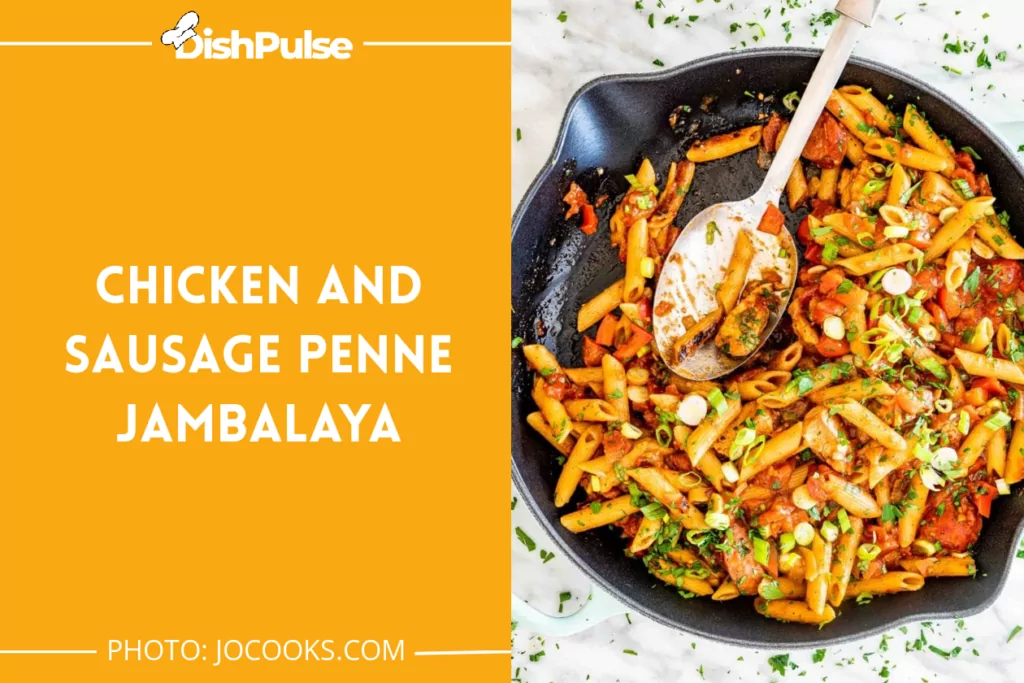 Chicken and Sausage Penne Jambalaya