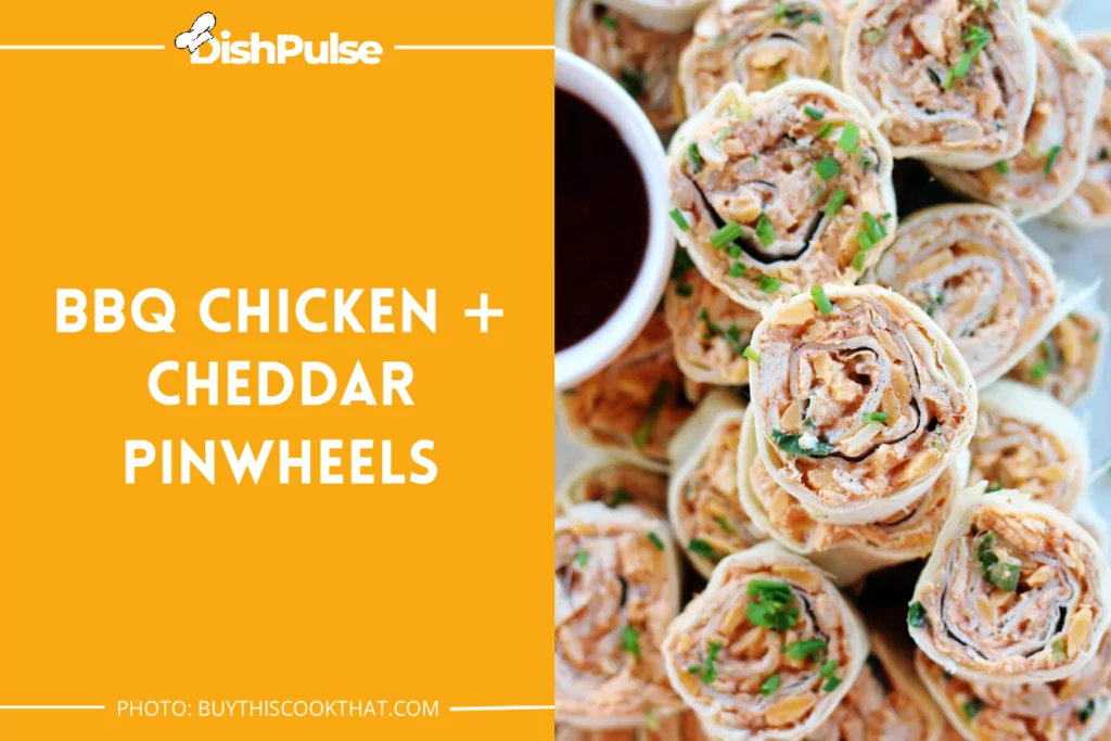 BBQ Chicken + Cheddar Pinwheels
