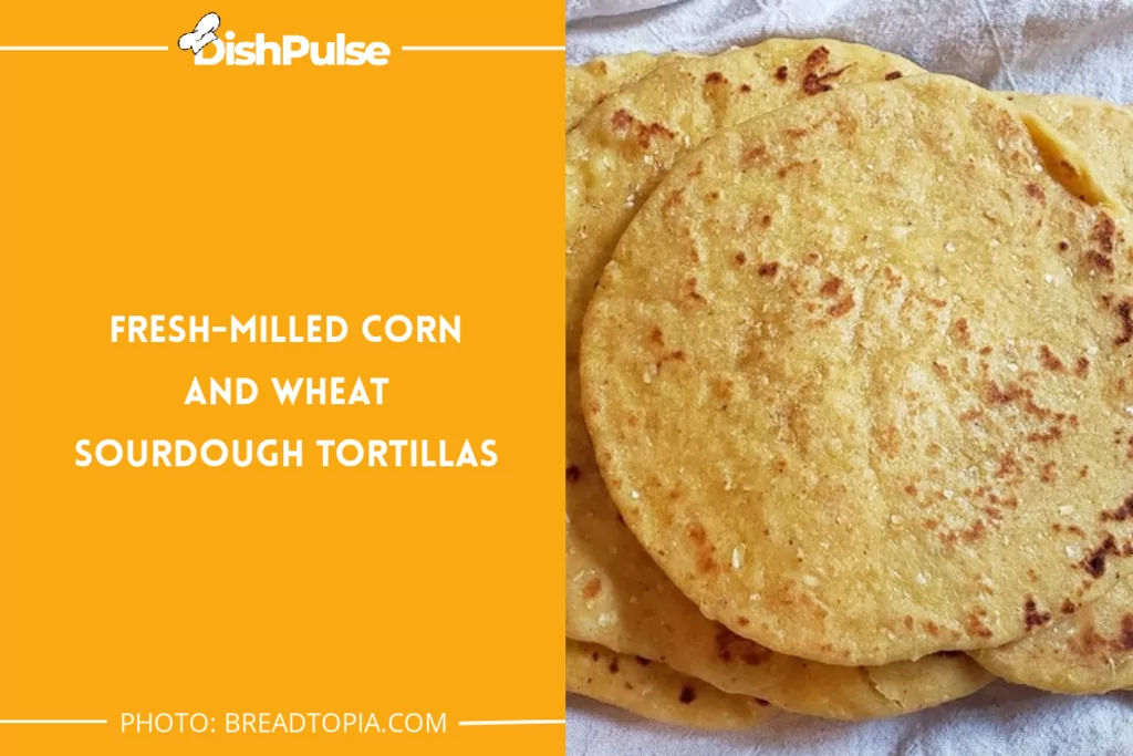 Fresh-Milled Corn and Wheat Sourdough Tortillas