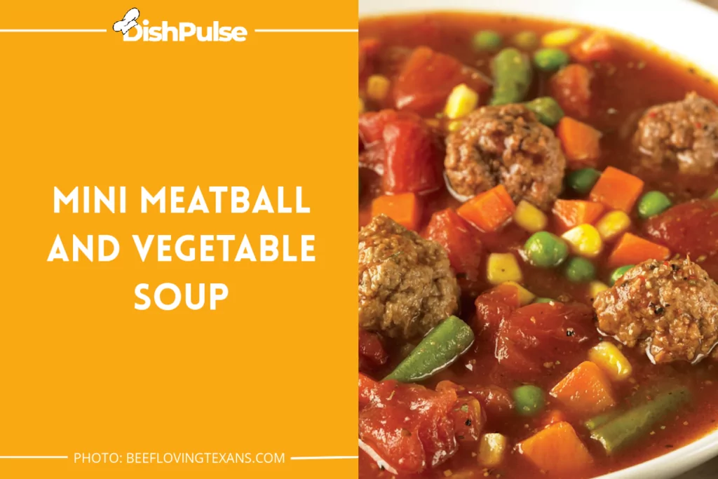 Mini Meatball and Vegetable Soup