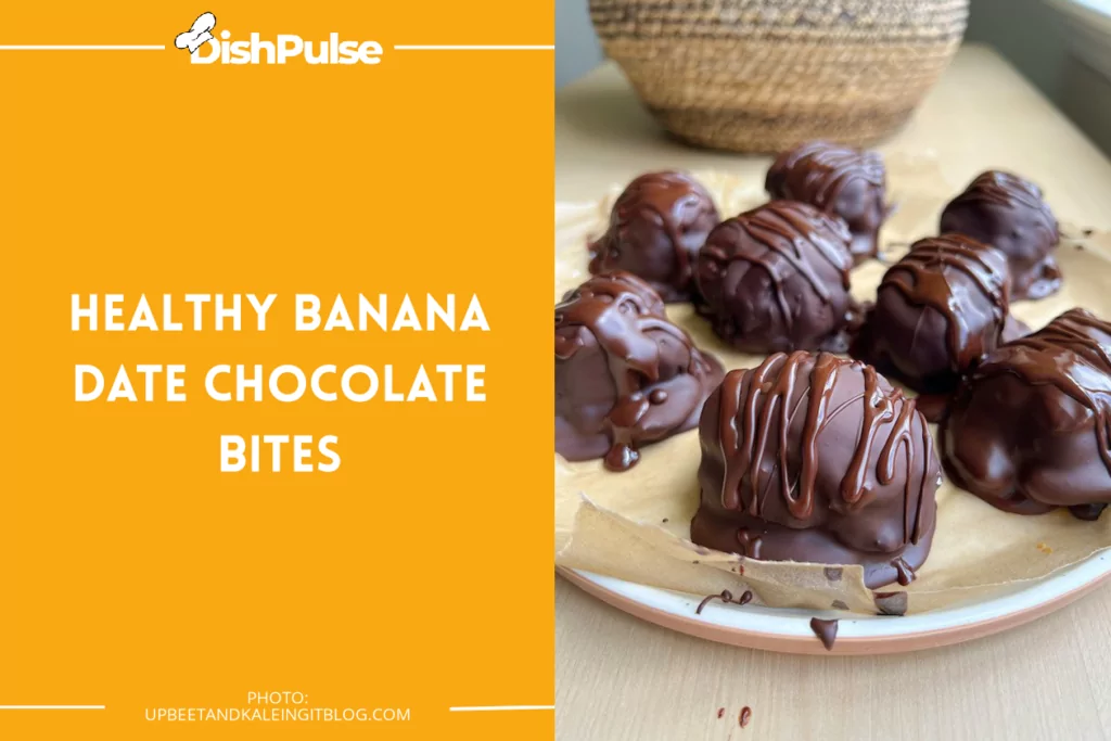 Healthy Banana Date Chocolate Bites