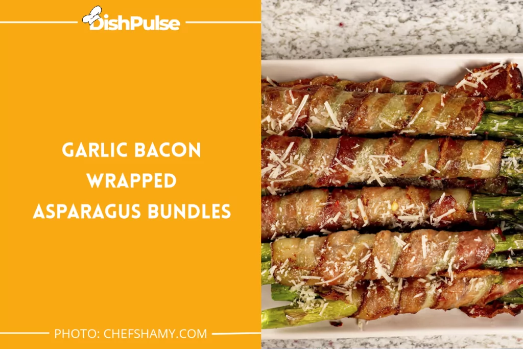 Garlic Bacon Wrapped Asparagus Bundles