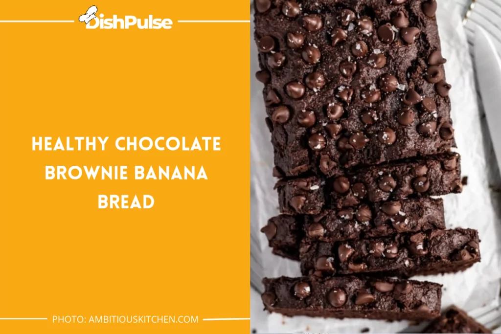 Healthy Chocolate Brownie Banana Bread