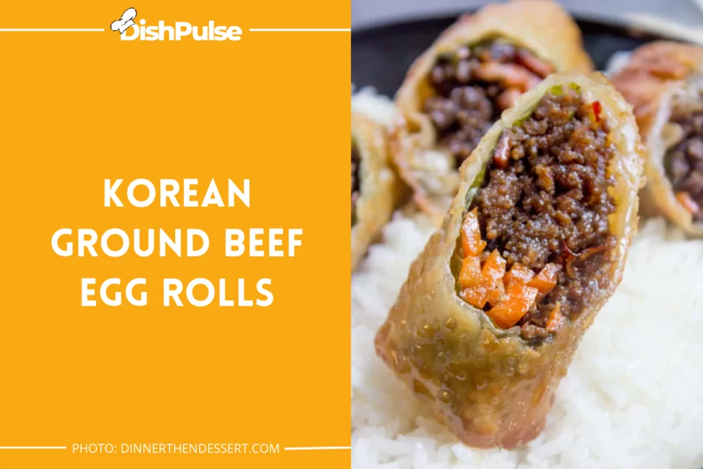 Korean Ground Beef Egg Rolls