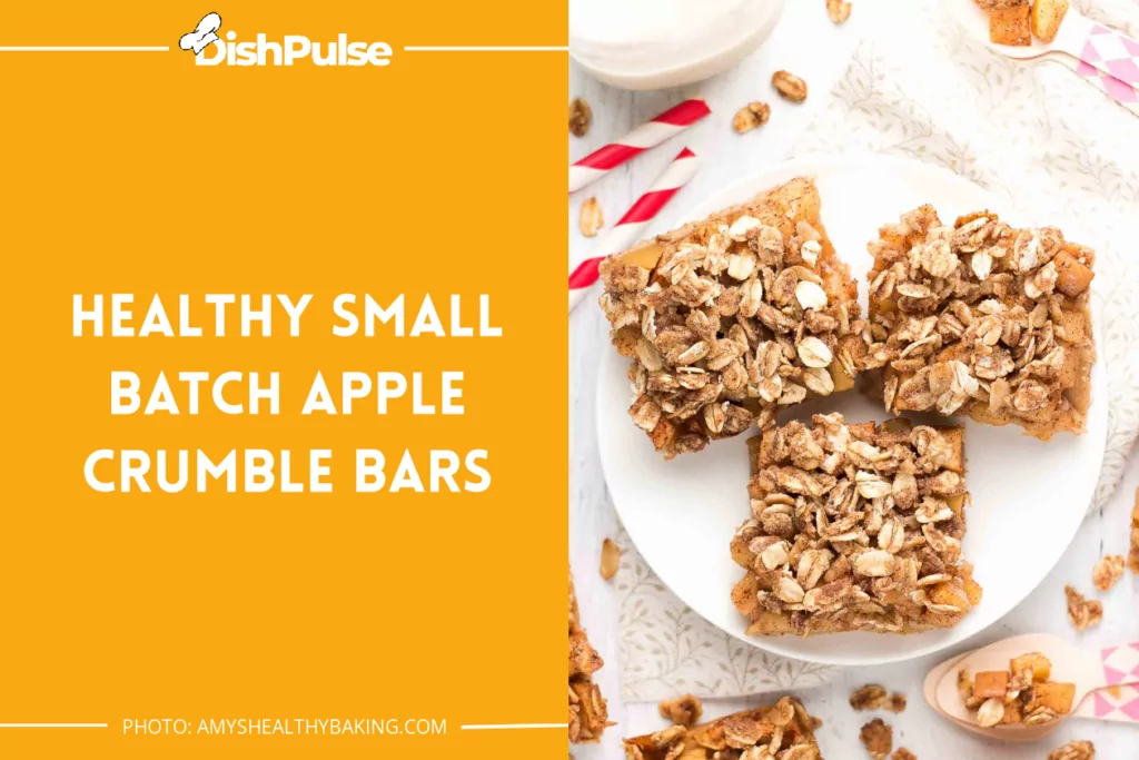Healthy Small Batch Apple Crumble Bars