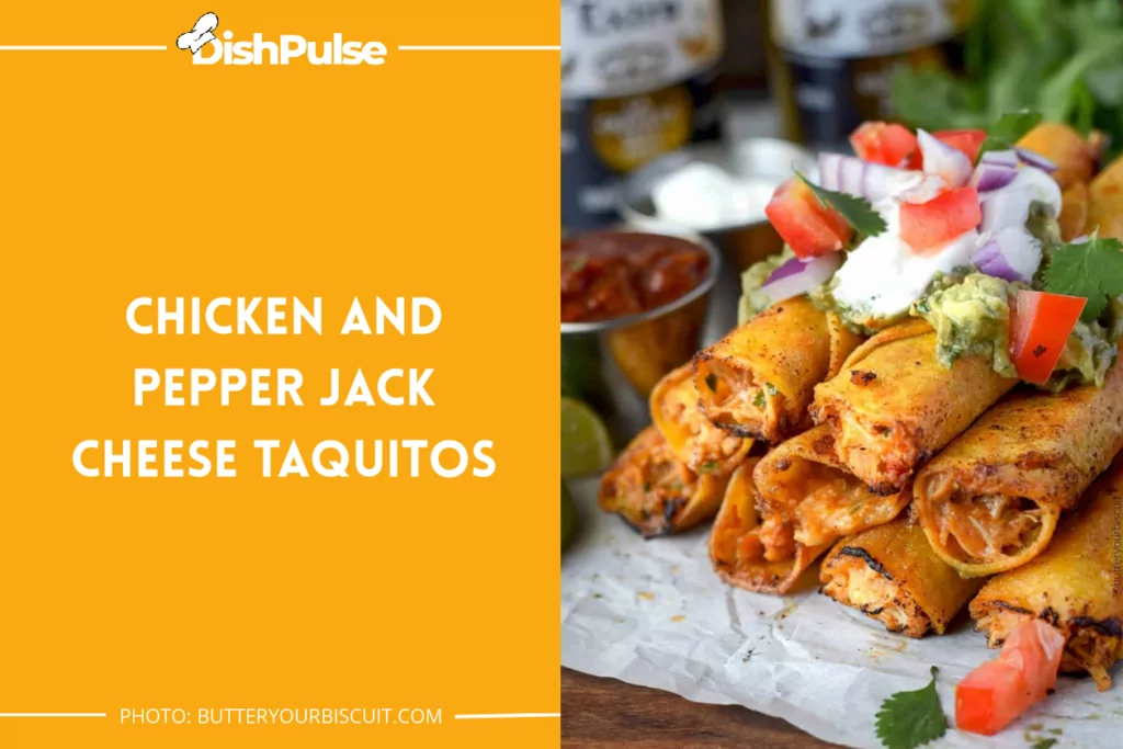 Chicken And Pepper Jack Cheese Taquitos