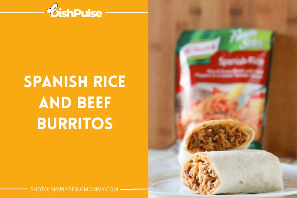 Spanish Rice and Beef Burritos