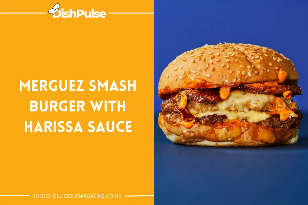 Merguez Smash Burger with Harissa Sauce