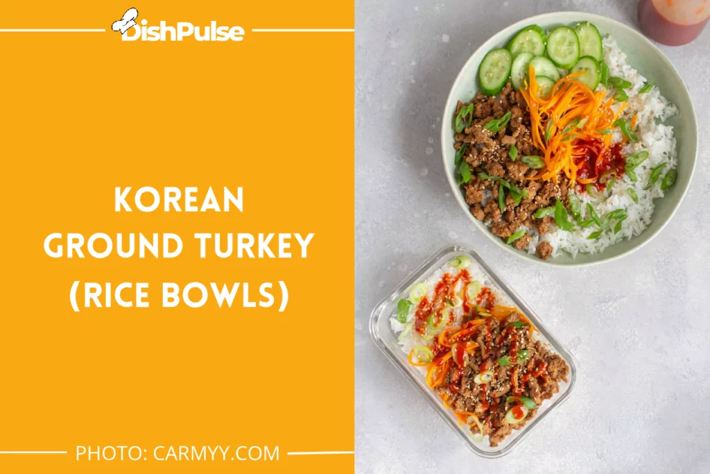Korean Ground Turkey (Rice Bowls)