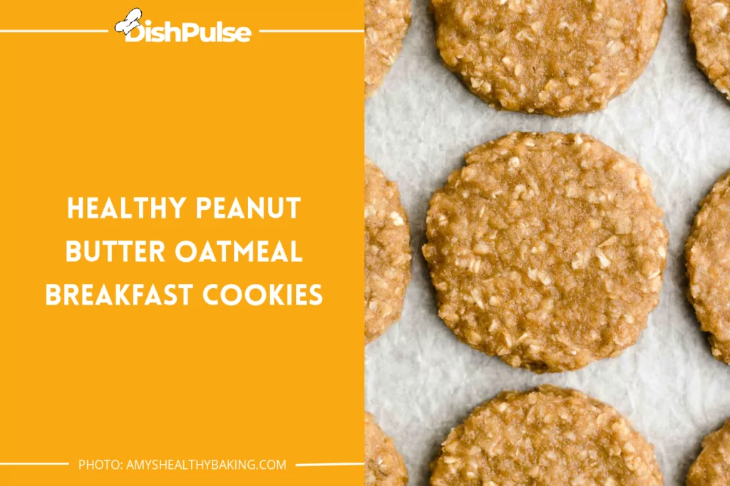 Healthy Peanut Butter Oatmeal Breakfast Cookies