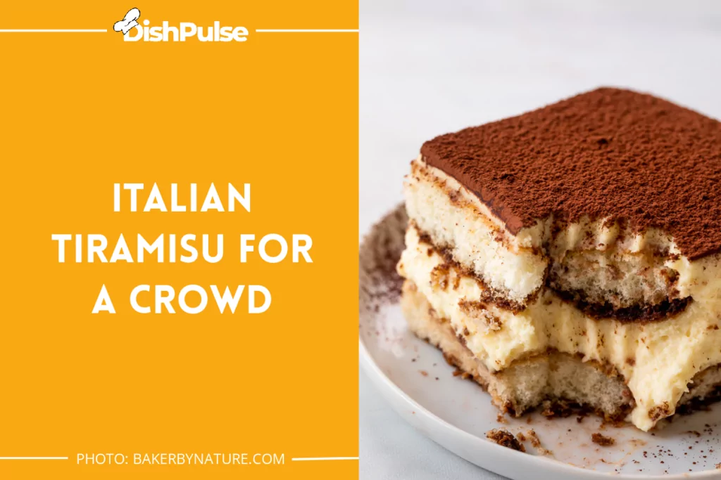 Italian Tiramisu for a Crowd