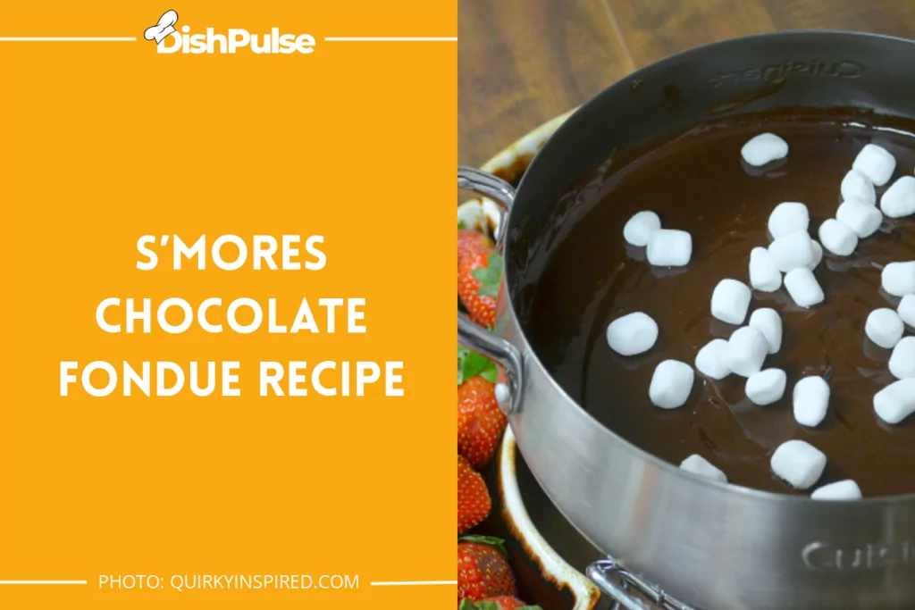 S’Mores Chocolate Fondue Recipe