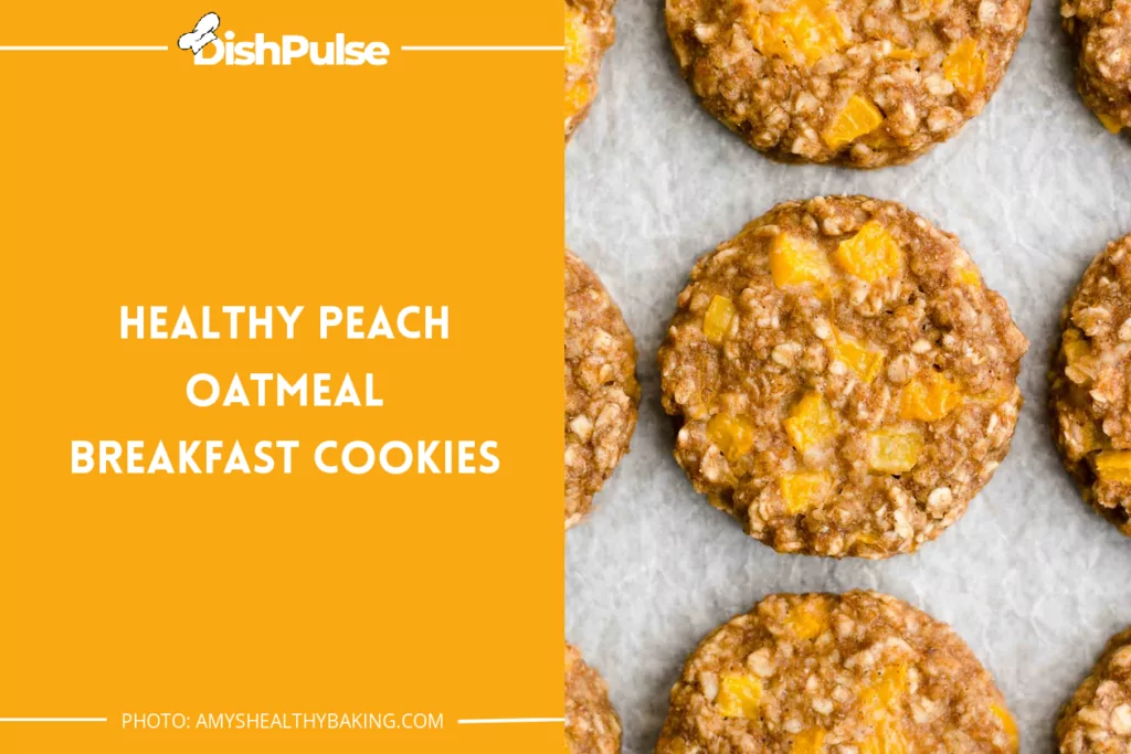 Healthy Peach Oatmeal Breakfast Cookies