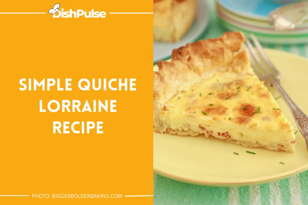 Simple Quiche Lorraine Recipe