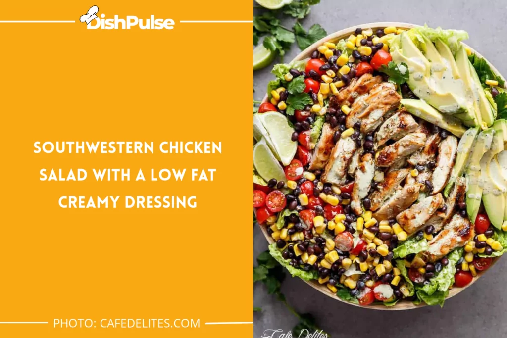 Southwestern Chicken Salad With A Low Fat Creamy Dressing