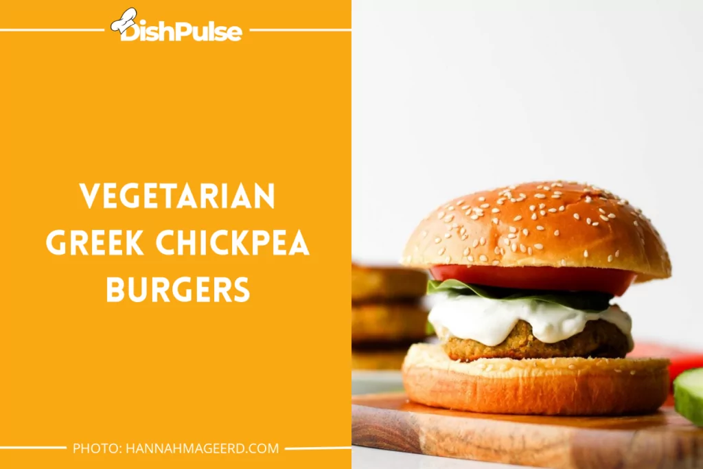Vegetarian Greek Chickpea Burgers