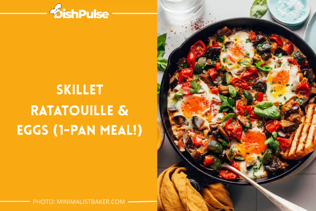 Skillet Ratatouille & Eggs (1-Pan Meal!)