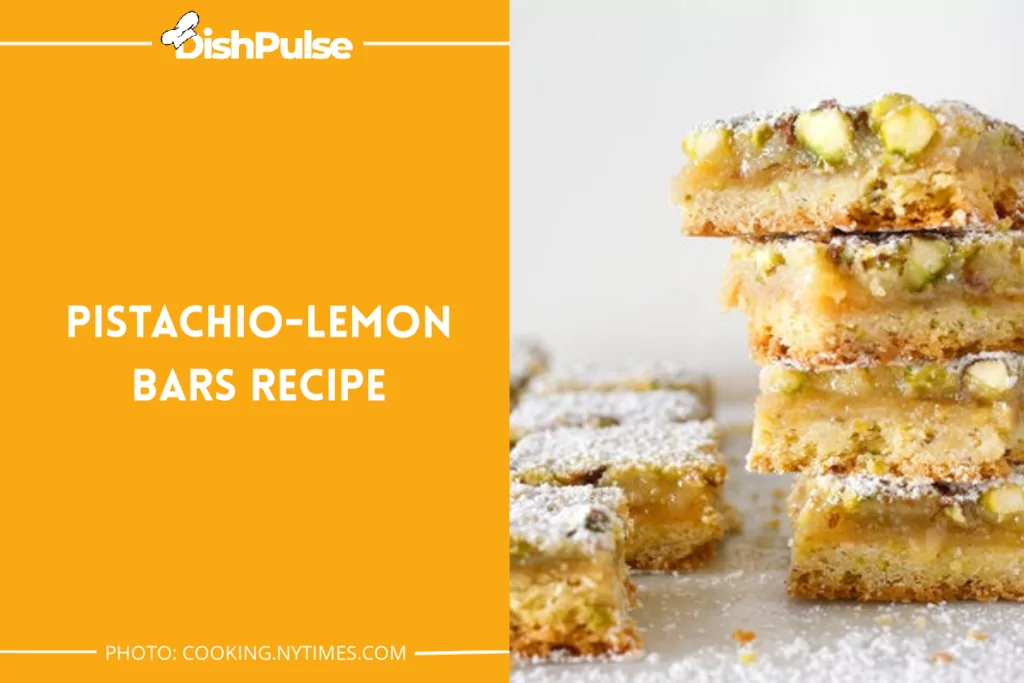 Pistachio-Lemon Bars Recipe