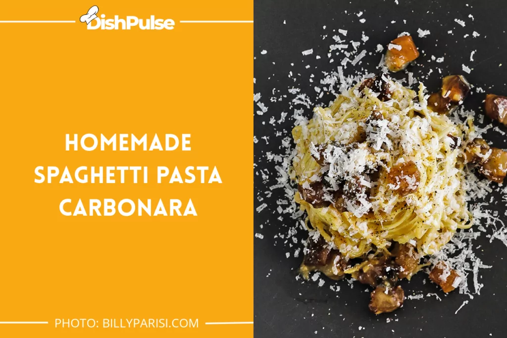 Homemade Spaghetti Pasta Carbonara