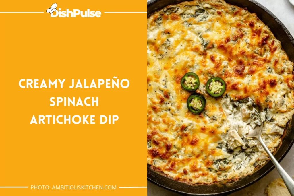 Creamy Jalapeño Spinach Artichoke Dip
