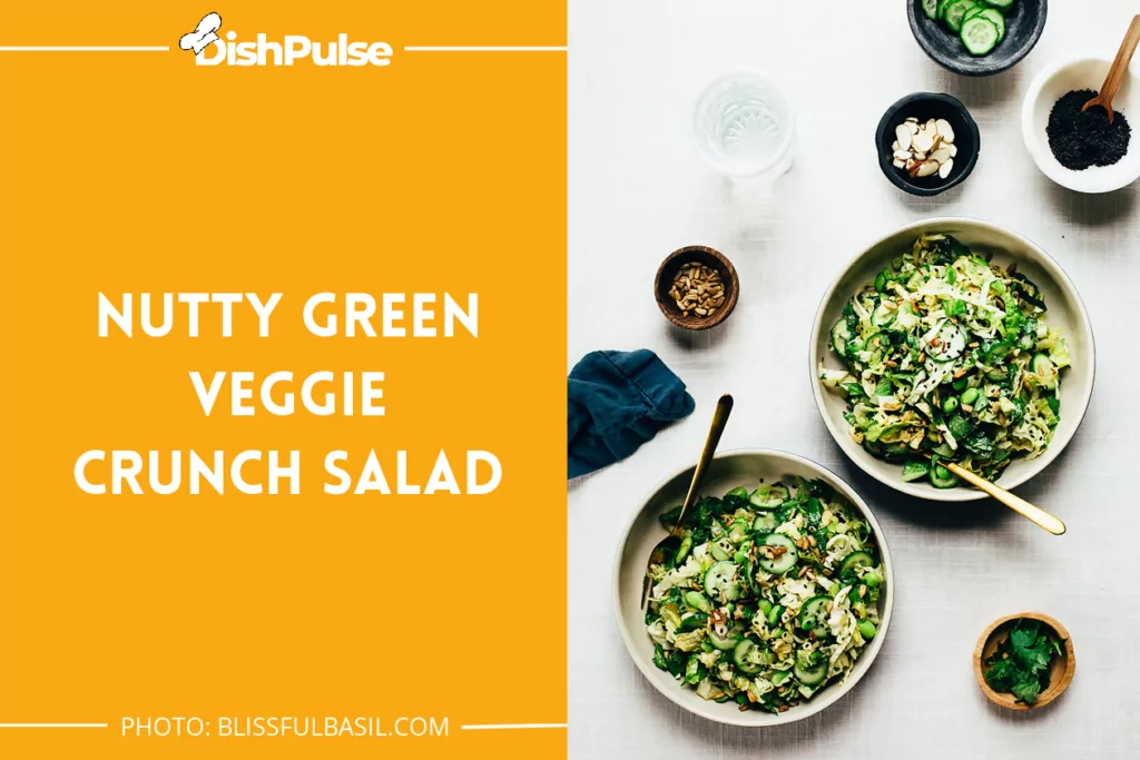 Nutty Green Veggie Crunch Salad