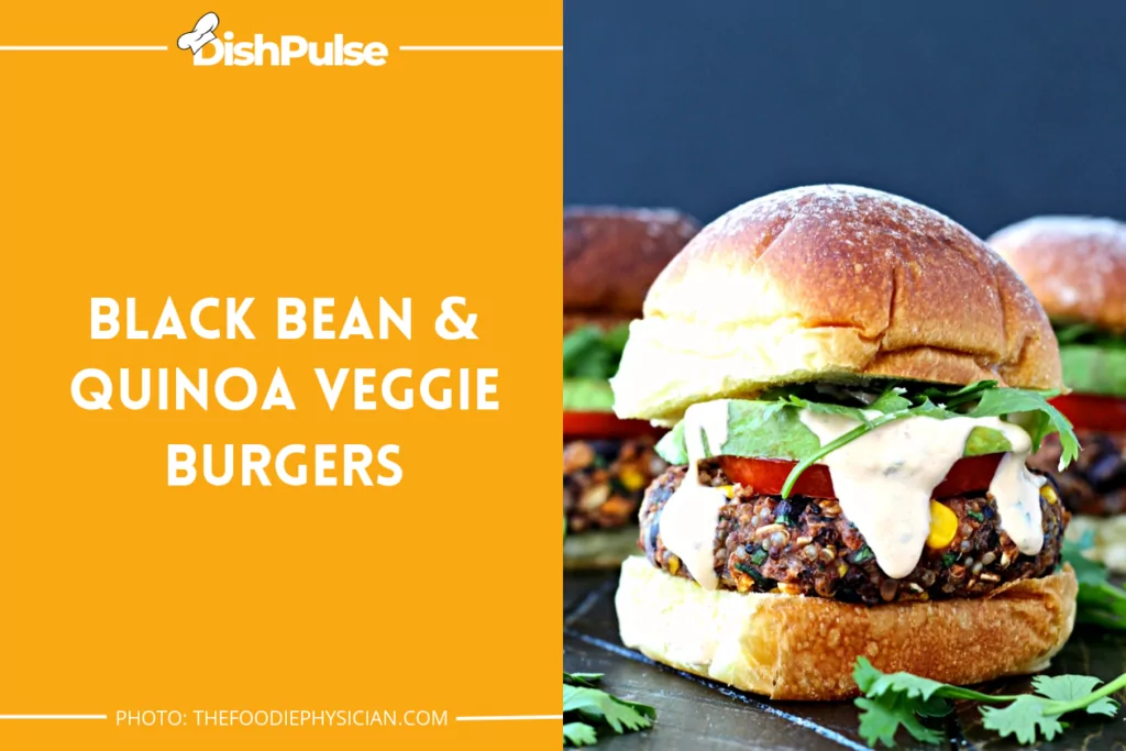 Black Bean & Quinoa Veggie Burgers